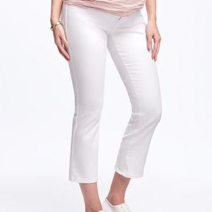 Old Navy Kick Flare Crop Maternity Jeans